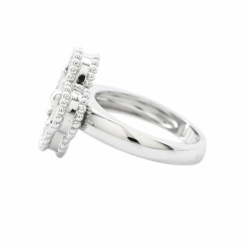 ヴァンクリーフ&アーペル リング ヴィンテージ アルハンブラ リング ギヨシェ K18WG リングサイズ47 VCARP9XI47 指輪