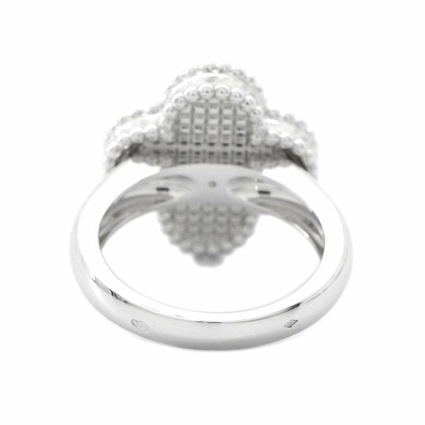 ヴァンクリーフ&アーペル リング ヴィンテージ アルハンブラ リング ギヨシェ K18WG リングサイズ47 VCARP9XI47 指輪