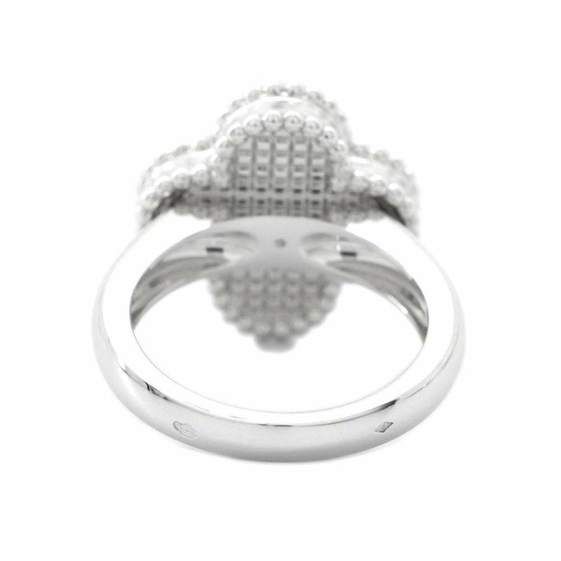 ヴァンクリーフ&アーペル リング ヴィンテージ アルハンブラ リング ギヨシェ K18WG リングサイズ47 VCARP9XI47 指輪