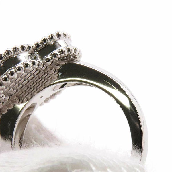 ヴァンクリーフ&アーペル リング ヴィンテージ アルハンブラ リング ギヨシェ K18WG リングサイズ47 VCARP9XI47 指輪