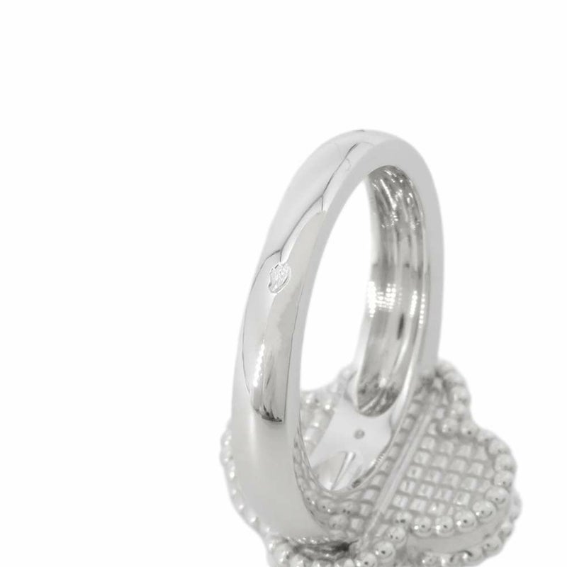 ヴァンクリーフ&アーペル リング ヴィンテージ アルハンブラ リング ギヨシェ K18WG リングサイズ47 VCARP9XI47 指輪