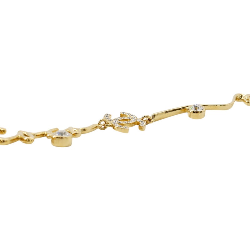 シャネル ネックレス I LOVE COCO ココマーク ラインストーン I24 S ABD430 CHANEL アクセサリー ロングネックレス