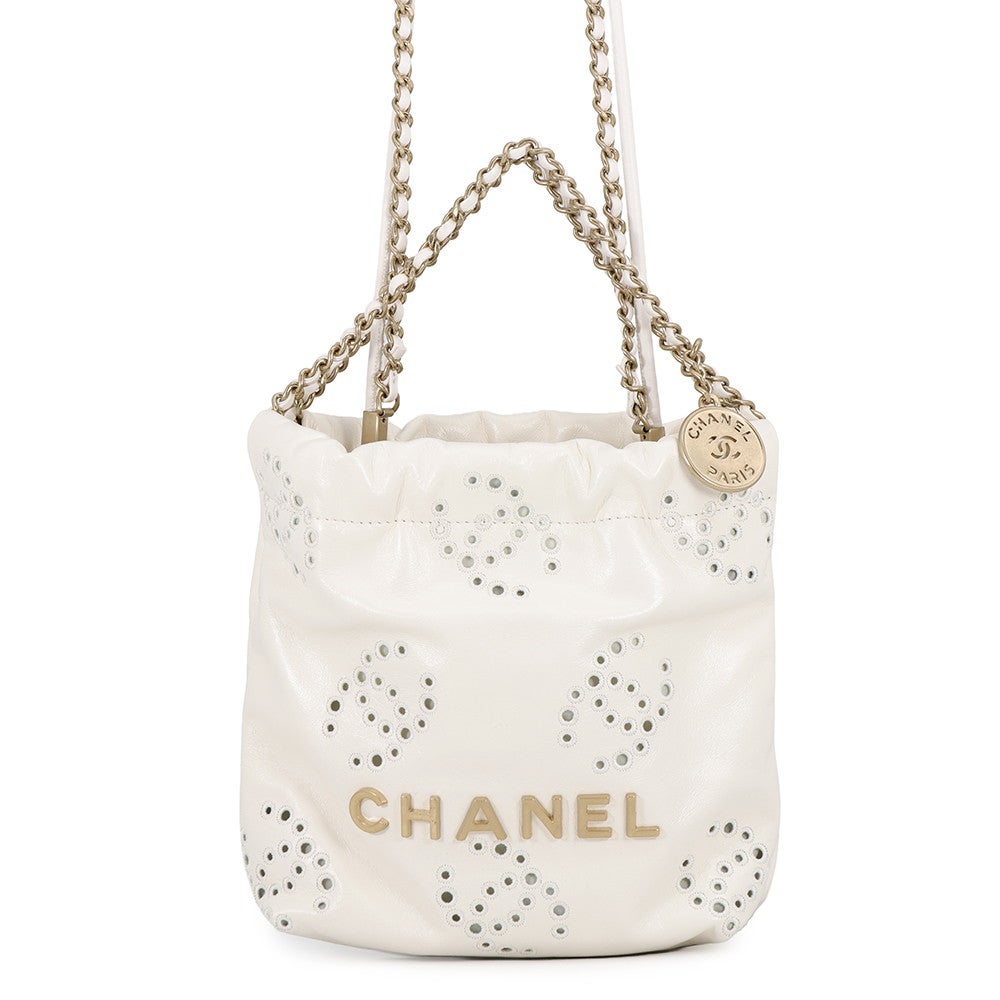 シャネル ハンドバッグ CHANEL22 ミニ パンチング ココマーク
