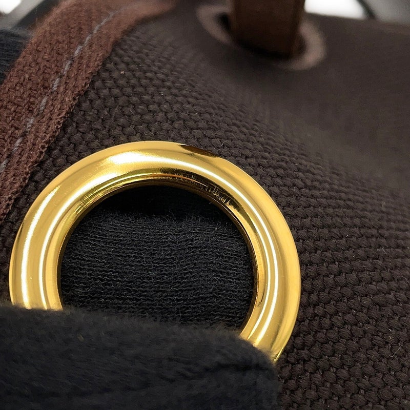 エルメス ショルダーバッグ エールバッグジップ ミニ エベンヌ/ゴールド金具 トワルアッシュ/ヴァッシュハンター K刻印 HERMES