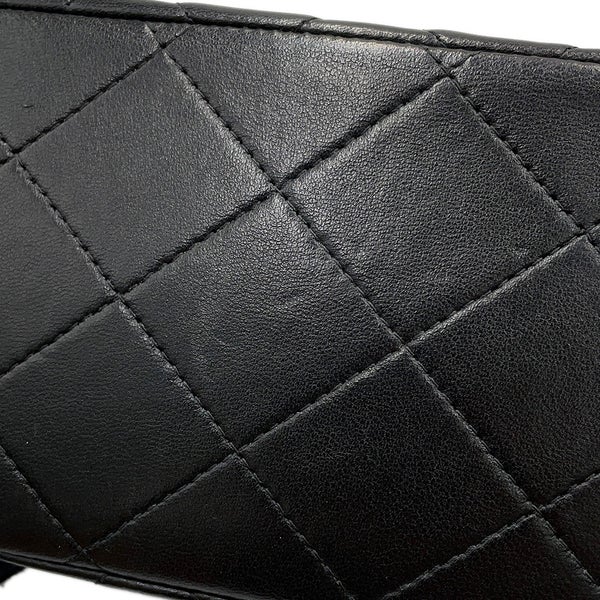 シャネル チェーンショルダーバッグ マトラッセ30 ココマーク ラムスキン CHANEL バッグ デカマトラッセ 黒