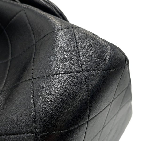 シャネル チェーンショルダーバッグ マトラッセ30 ココマーク ラムスキン CHANEL バッグ デカマトラッセ 黒