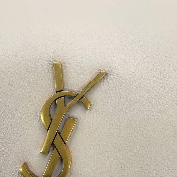 サンローランパリ チェーンショルダーバッグ ノリータ ミニ ラムスキン 672738 SAINT LAURENT PARIS 白