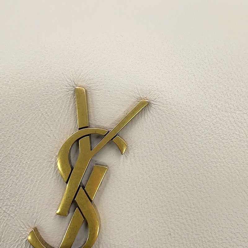 サンローランパリ チェーンショルダーバッグ ノリータ ミニ ラムスキン 672738 SAINT LAURENT PARIS 白