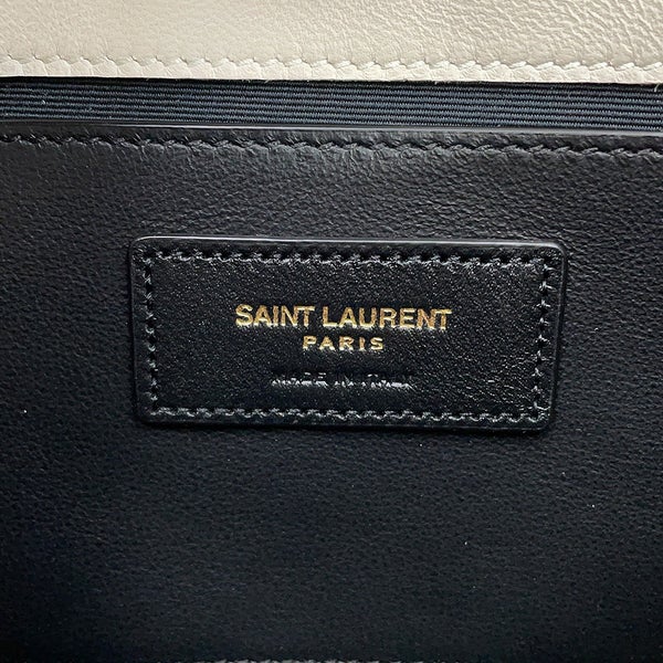 サンローランパリ チェーンショルダーバッグ ノリータ ミニ ラムスキン 672738 SAINT LAURENT PARIS 白