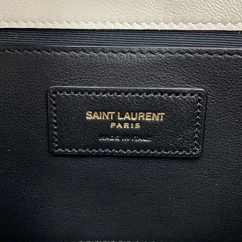 サンローランパリ チェーンショルダーバッグ ノリータ ミニ ラムスキン 672738 SAINT LAURENT PARIS 白