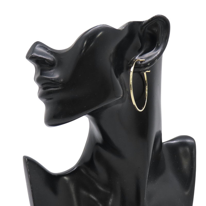 ティファニー ピアス Tワイヤー フープ エクストララージ K18YGイエローゴールド 67789962 Tiffany&Co. ジュエリー