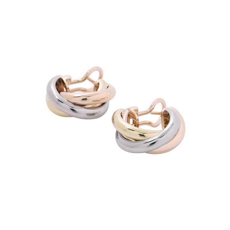 カルティエ ピアス トリニティ イヤリング クラシックモデル K18YG/K18PG/K18WG 80083231 Cartier ジュエリー
