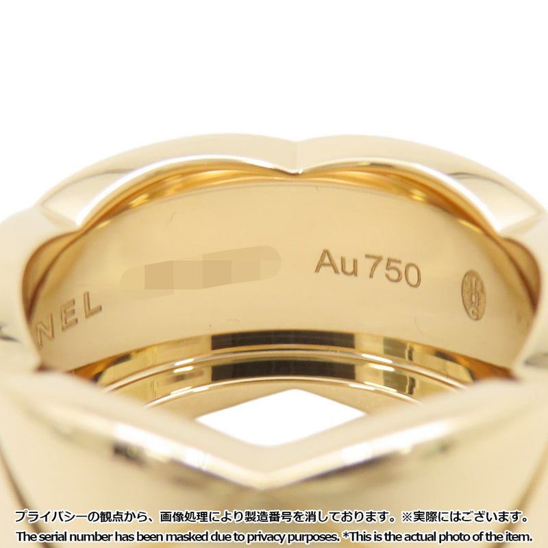 シャネル リング ココクラッシュ コレクション ラージモデル K18YGイエローゴールド リングサイズ49 J10574 CHANEL 指輪