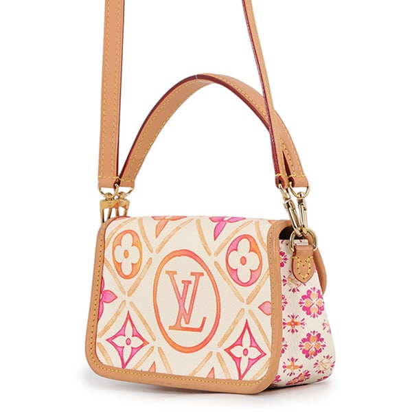 ルイヴィトン ハンドバッグ モノグラム・タイル バイ・ザ・プール ナノ・ディアヌ M83621 LOUIS VUITTON ヴィトン 2way 白
