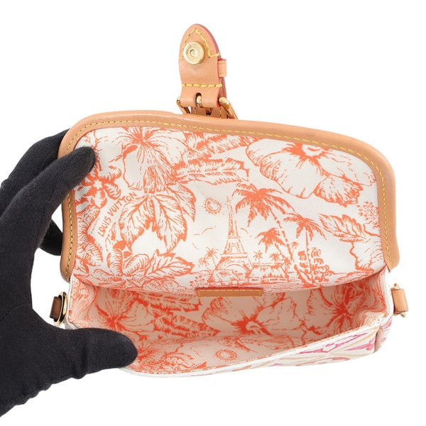 ルイヴィトン ハンドバッグ モノグラム・タイル バイ・ザ・プール ナノ・ディアヌ M83621 LOUIS VUITTON ヴィトン 2way 白