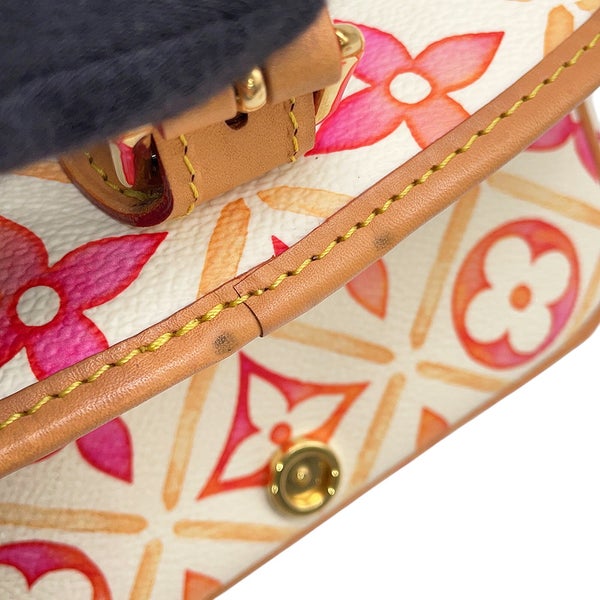 ルイヴィトン ハンドバッグ モノグラム・タイル バイ・ザ・プール ナノ・ディアヌ M83621 LOUIS VUITTON ヴィトン 2way 白
