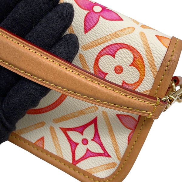 ルイヴィトン ハンドバッグ モノグラム・タイル バイ・ザ・プール ナノ・ディアヌ M83621 LOUIS VUITTON ヴィトン 2way 白