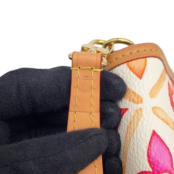 ルイヴィトン ハンドバッグ モノグラム・タイル バイ・ザ・プール ナノ・ディアヌ M83621 LOUIS VUITTON ヴィトン 2way 白