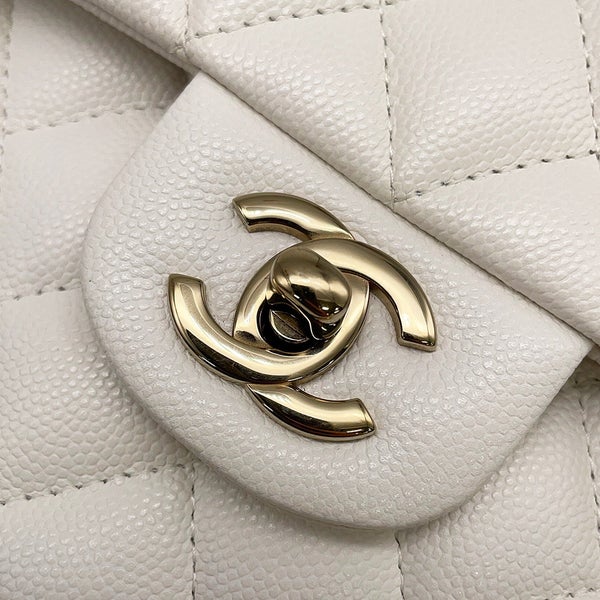 シャネル チェーンショルダーバッグ マトラッセ23 ココマーク ダブルチェーン A01113 CHANEL バッグ 白