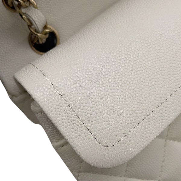 シャネル チェーンショルダーバッグ マトラッセ23 ココマーク ダブルチェーン A01113 CHANEL バッグ 白