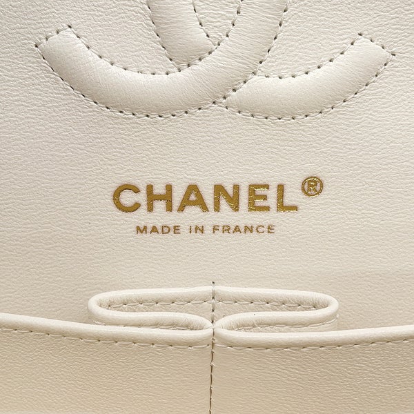 シャネル チェーンショルダーバッグ マトラッセ23 ココマーク ダブルチェーン A01113 CHANEL バッグ 白