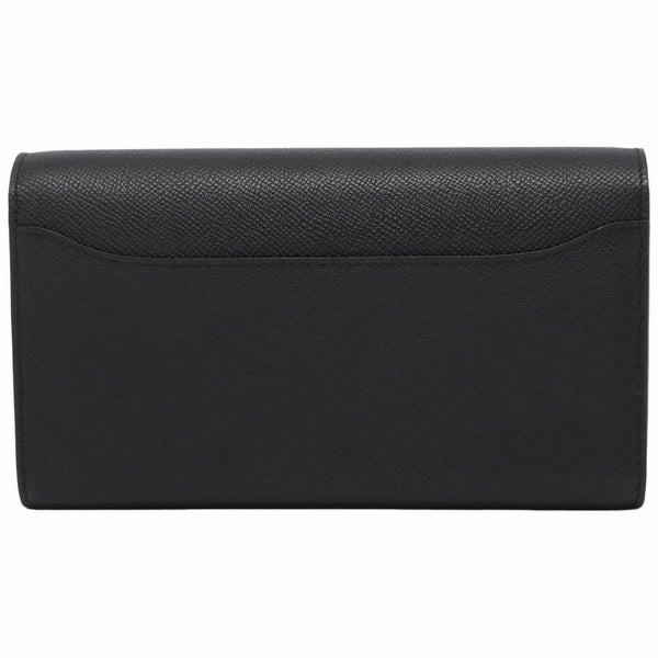 エルメス 長財布 コンスタンス トゥーゴー ロング ブラック/シルバー金具 ヴォーエプソン B刻印 財布 黒