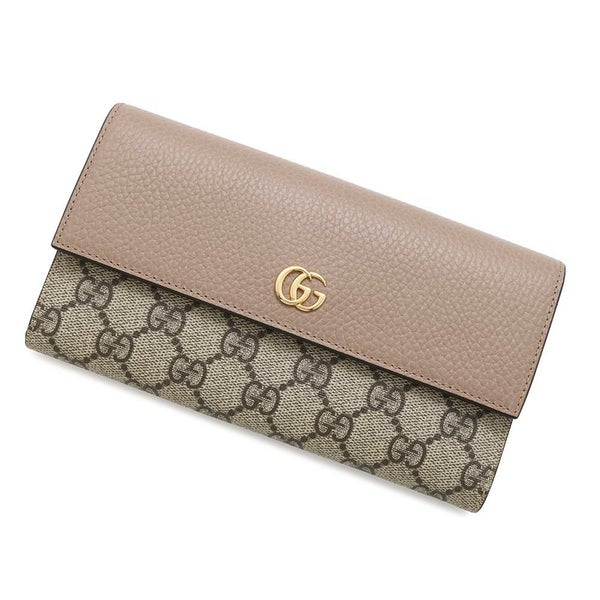 グッチ 長財布 ダブルG バイカラー コンチネンタルウォレット GGスプリーム 456116 GUCCI 財布