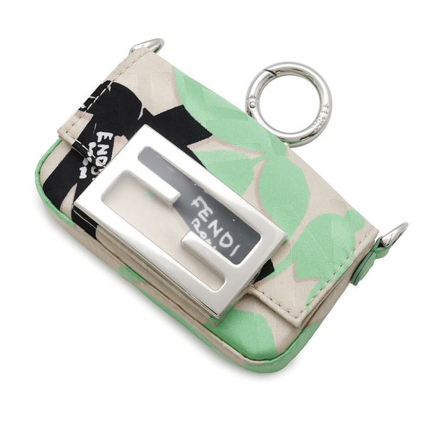 フェンディ バッグチャーム ナノバケットチャーム サテン 7AR996 FENDI