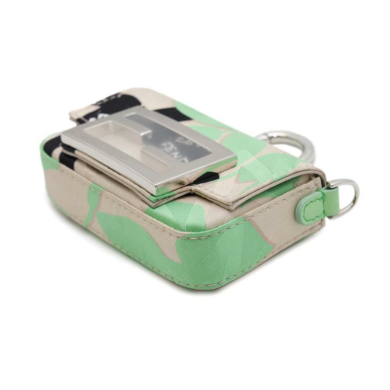 フェンディ バッグチャーム ナノバケットチャーム サテン 7AR996 FENDI