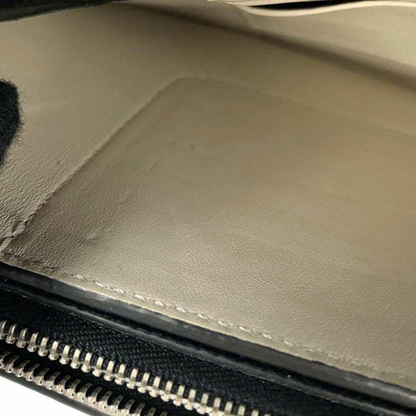 セリーヌ ショルダーウォレット クラッチオン レザー CELINE 長財布 黒