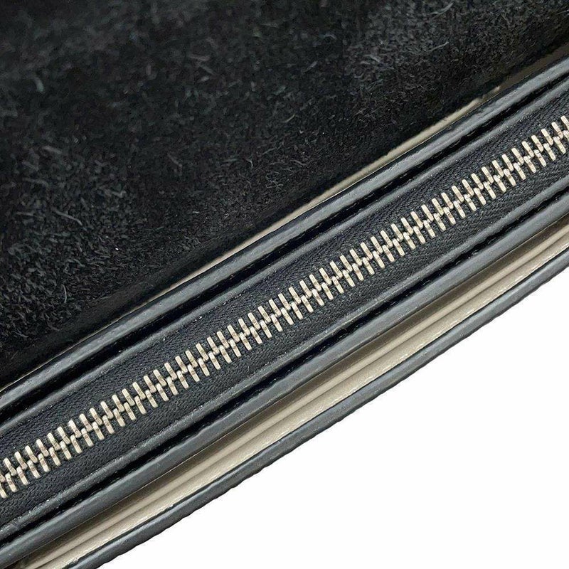 セリーヌ ショルダーウォレット クラッチオン レザー CELINE 長財布 黒