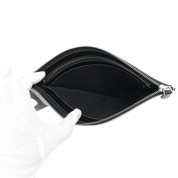 バーバリー クラッチバッグ ホースフェリー ロゴ キャンバス BURBERRY バッグ 黒