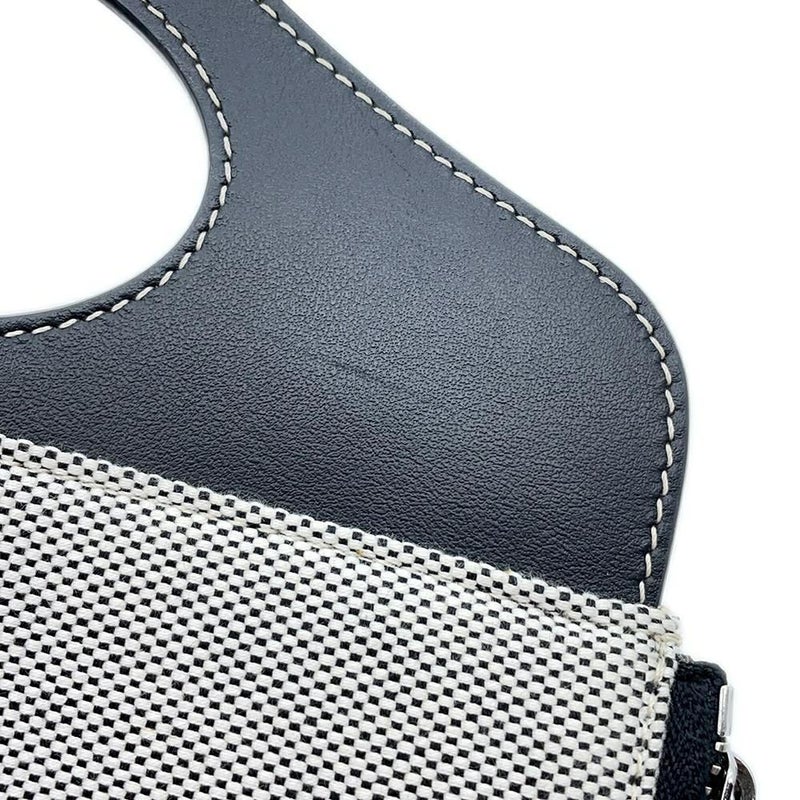 バーバリー クラッチバッグ ホースフェリー ロゴ キャンバス BURBERRY バッグ 黒