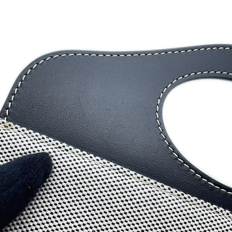 バーバリー クラッチバッグ ホースフェリー ロゴ キャンバス BURBERRY バッグ 黒