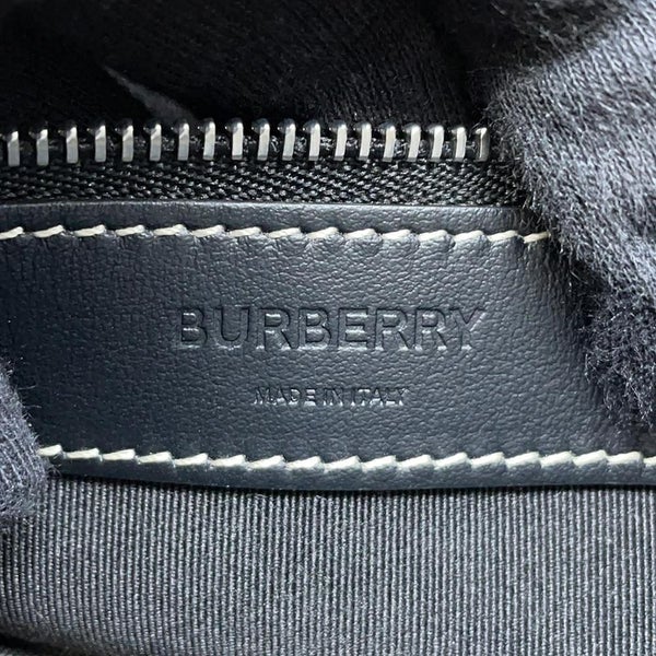 バーバリー クラッチバッグ ホースフェリー ロゴ キャンバス BURBERRY バッグ 黒