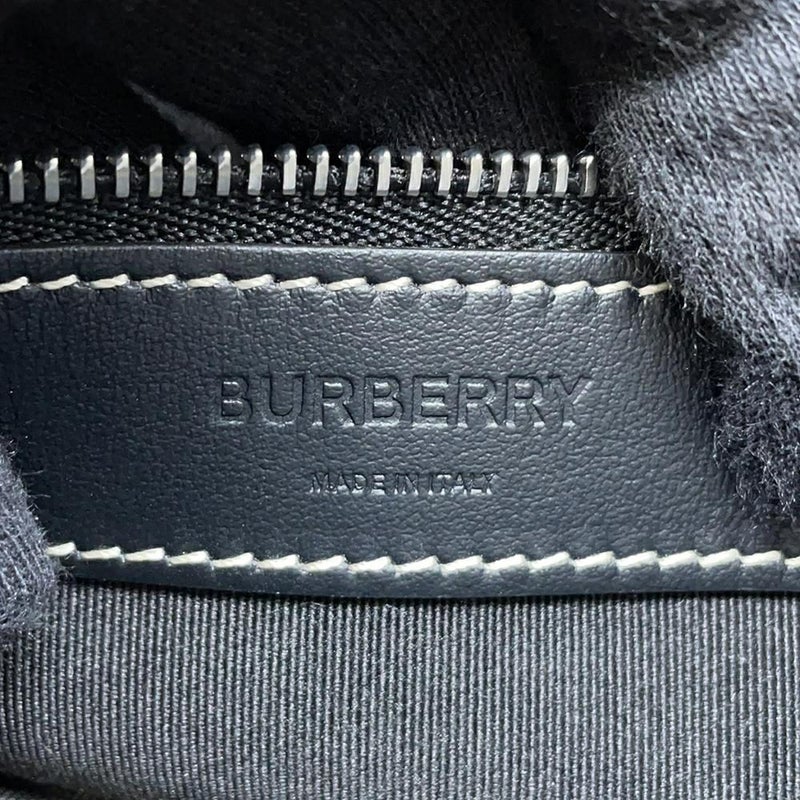 バーバリー クラッチバッグ ホースフェリー ロゴ キャンバス BURBERRY バッグ 黒