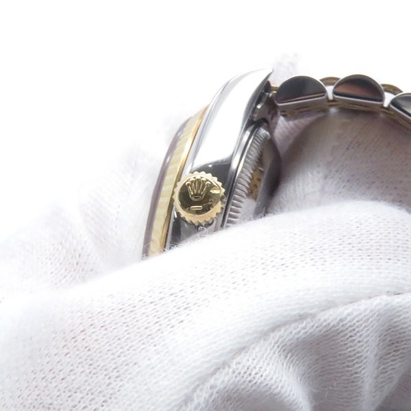 ロレックス デイトジャスト W番 SS/K18YG 69173 ROLEX 腕時計 白文字盤