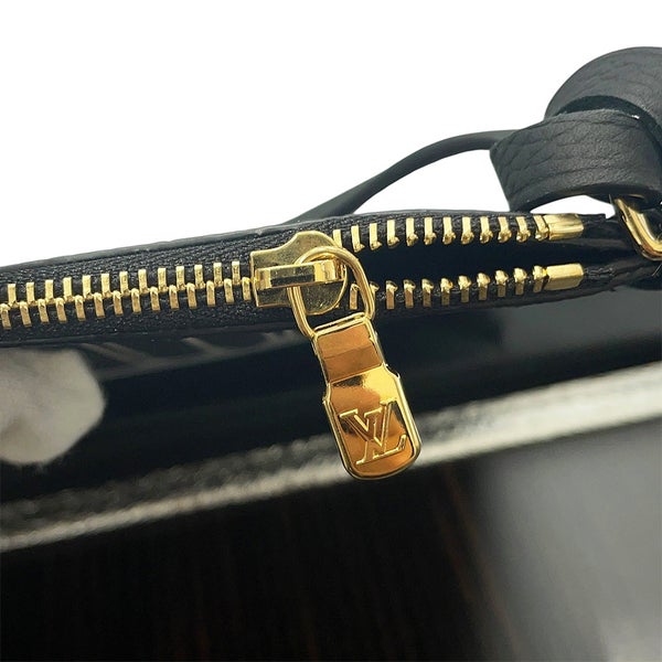 ルイヴィトン トートバッグ モノグラム/グレインレザー ネヴァーフル・インサイドアウト MM M28351 リバーシブル 黒 ブラック