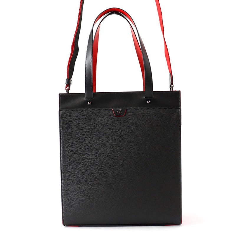 クリスチャン・ルブタン トートバッグ ルイストート Ruistote スタッズ 1225141 Christian Louboutin 2wayショルダー 黒
