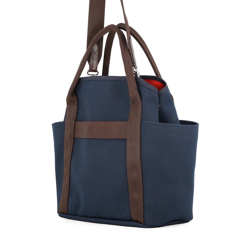 エルメス サックドパンサージュ グルーム SAC DE PANSAGE GROOM ネイビー/フー C刻印 HERMES ２way