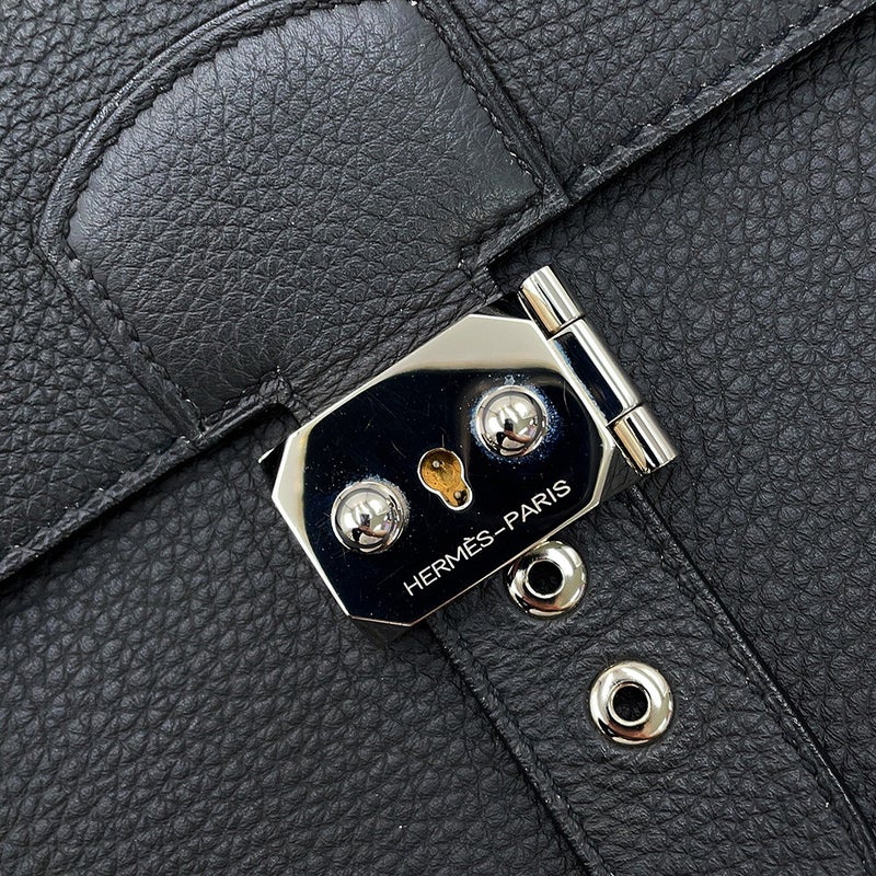 エルメス ビジネスバッグ サックアデペッシュ38 プロン/シルバー金具 トゴ T刻印 メンズ