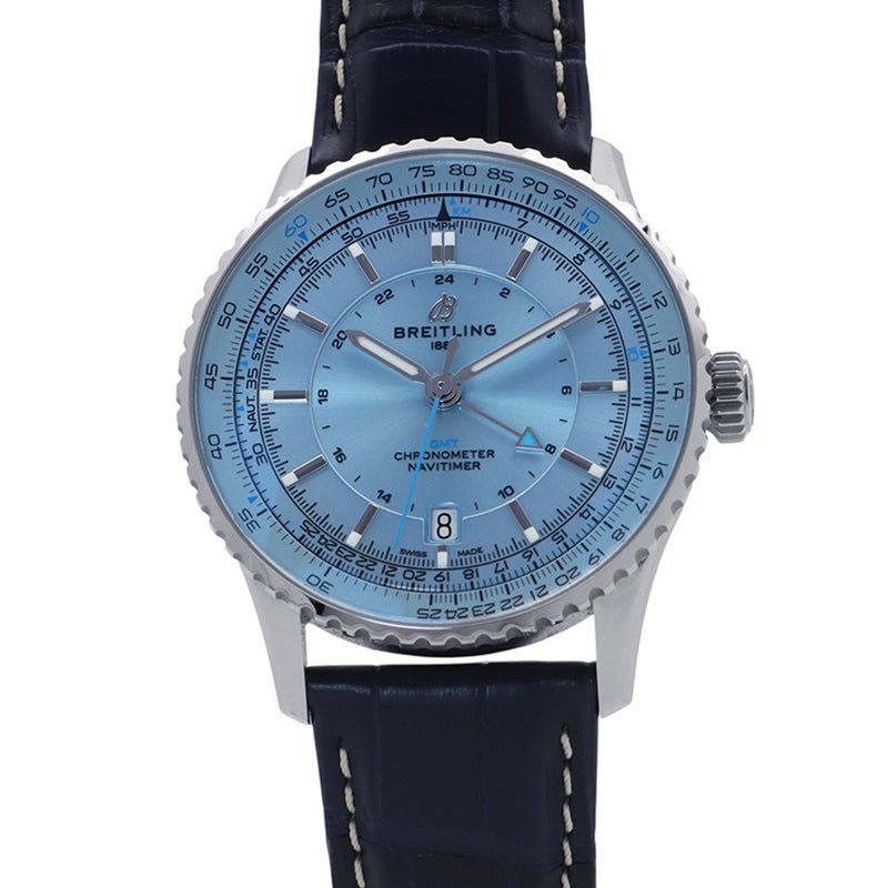 ブライトリング ナビタイマー オートマチック GMT 41 A32310171C1P1 BREITLING 腕時計 アイスブルー文字盤