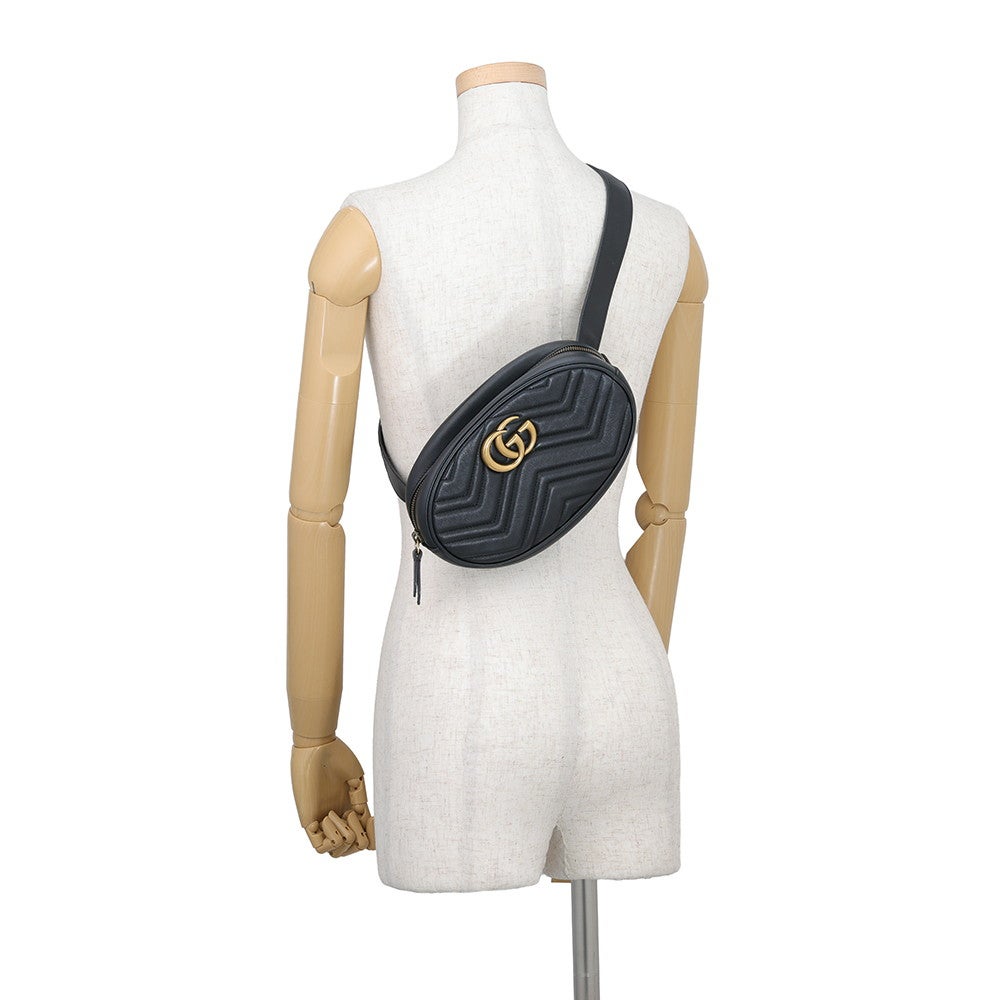 グッチ ボディバッグ GGマーモント レザー 491294 GUCCI ベルトバッグ