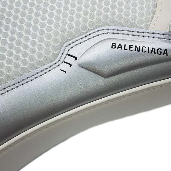 バレンシアガ ハンドバッグ スニーカーヘッド トップハンドル メッシュ レザー 661723 BALENCIAGA 2way 白