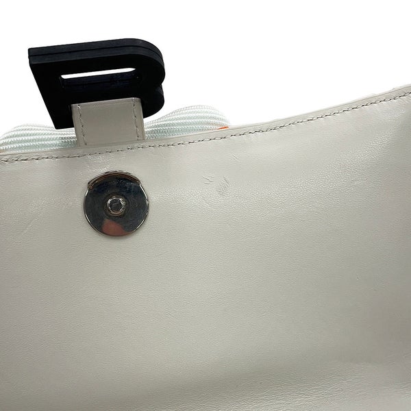 バレンシアガ ハンドバッグ スニーカーヘッド トップハンドル メッシュ レザー 661723 BALENCIAGA 2way 白