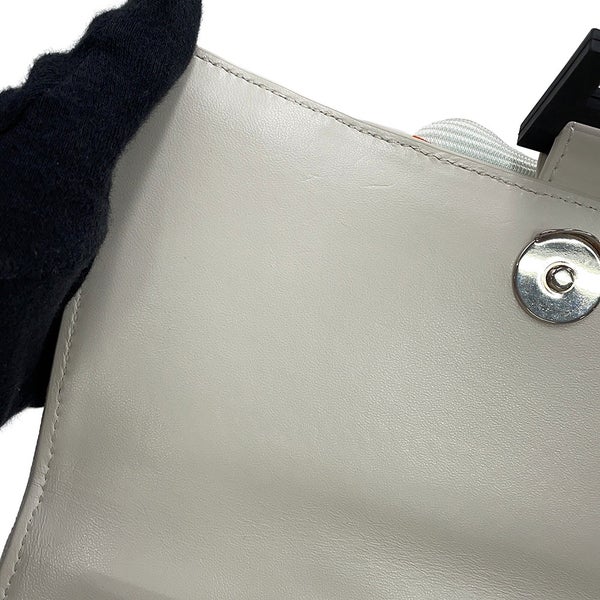 バレンシアガ ハンドバッグ スニーカーヘッド トップハンドル メッシュ レザー 661723 BALENCIAGA 2way 白