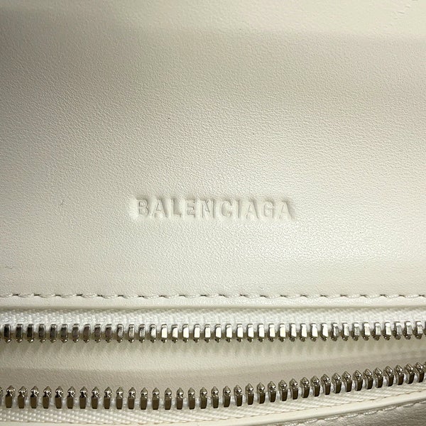 バレンシアガ ハンドバッグ スニーカーヘッド トップハンドル メッシュ レザー 661723 BALENCIAGA 2way 白