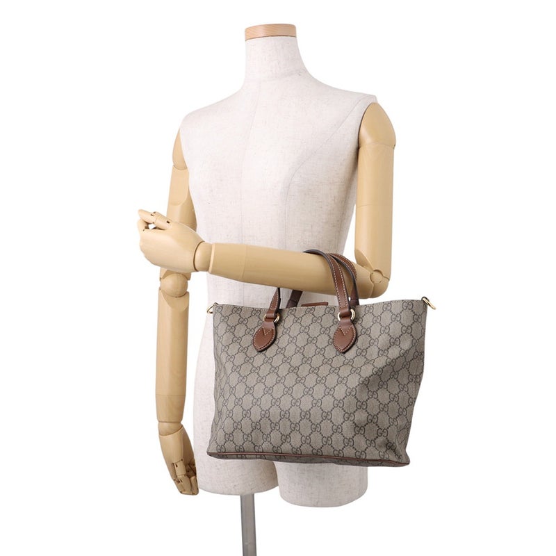 グッチ トートバッグ GGスプリーム PVC レザー 473887 GUCCI 2wayショルダーバッグ