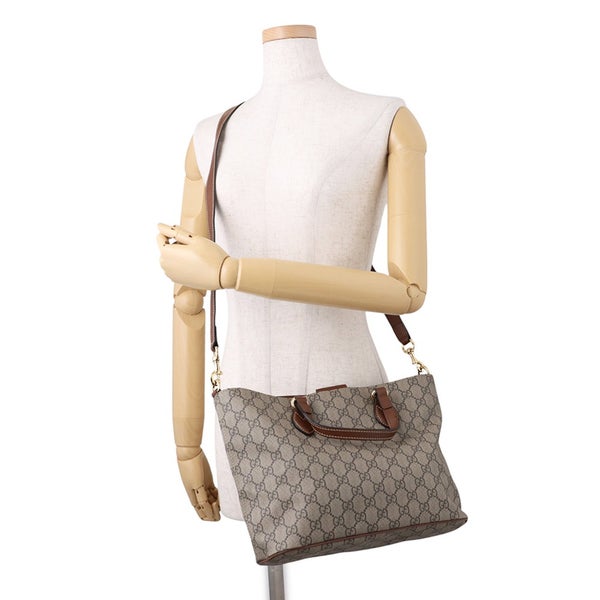グッチ トートバッグ GGスプリーム PVC レザー 473887 GUCCI 2wayショルダーバッグ