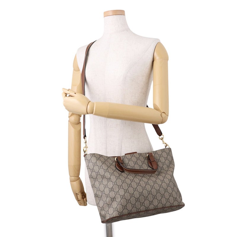 グッチ トートバッグ GGスプリーム PVC レザー 473887 GUCCI 2wayショルダーバッグ